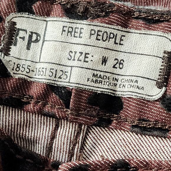 Free People Leopard Cheetah Print Skinny Jeans - Picture 4 of 5